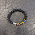 Belle Afrique | Verre recyclé du Ghana | Bracelet diffuseur - Bijoux LavaLife
