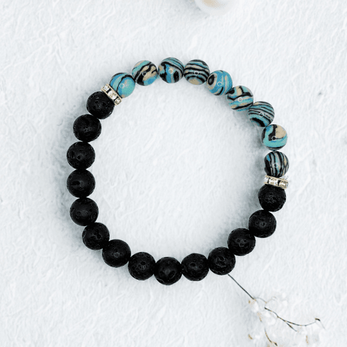 Boho Pop Lava | Perle de résine couleur pop - sérénité | Bracelet diffuseur - Bijoux LavaLife
