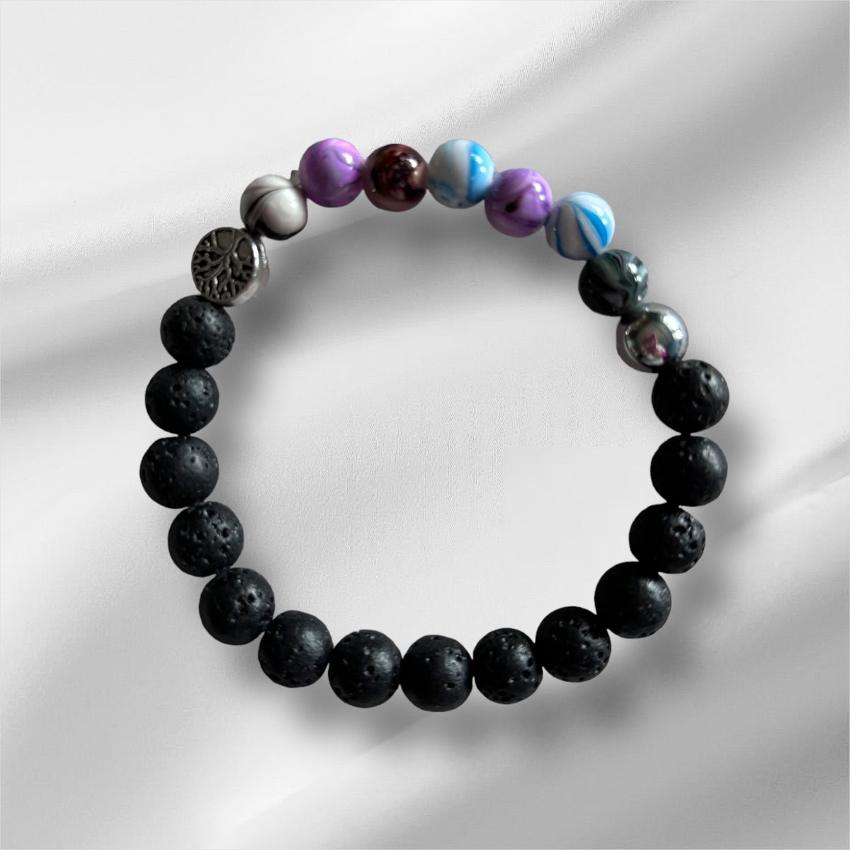 Connexion | Pierre en résine | Bracelet diffuseur - Bijoux LavaLife