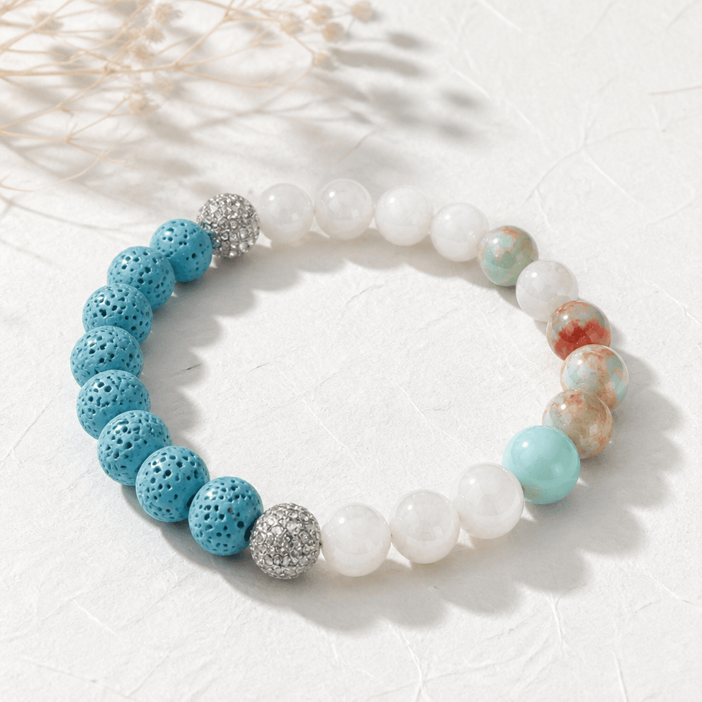 Énergie douce | Pierre de souschan | Bracelet diffuseur - Bijoux LavaLife