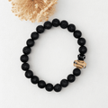 Gardienne du miel | Pierre de lave | Bracelet diffuseur - Bijoux LavaLife