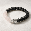 Sanskara l'âme positive | Quartz rose | Bracelet diffuseur - Bijoux LavaLife