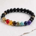 Sérénité & Chakras | 7 chakras | Bracelet diffuseur - Bijoux LavaLife